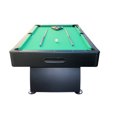 thumbnail image 3 of 7ft Billiard Table with Black & Green Finish - MDF Game Room Table for Adults & Family, Home, Living Room or Basement, Includes Cue Sticks & Balls, 3 of 9