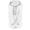thumbnail image 6 of Blekii Men's Summer Lightweight Sleeveless Hooded Tank Top - Solid Color Design, Quick-Dry Performance Fabric - Great for Running, Fitness Training, Beach Sports, Outdoor Workout -, 6 of 6