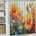 thumbnail image 5 of Sunflower Shower Curtain Sets with Rugs 4 Piece Rustic, 5 of 8