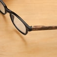 thumbnail image 4 of Reading Glasses with Wood Grain Bows, 2 Pair - Magnification 4.50X, 4 of 5