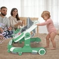thumbnail image 6 of AJONALAA 4-in-1 Musical Infant Baby Walker with Wheels, Push Walker for Girls Boys, Green, 6 of 11