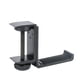 thumbnail image 3 of Soporte para auriculares Soporte para PC plegable Soporte para auriculares Soporte de aluminio para escritorio Gancho para escritorio, Estilo de clip para escritorio, Negro Inevent EL001440-01, 3 of 7