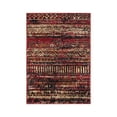 thumbnail image 3 of Unique Loom Saturn Collection Area Rug - Relay (2' 2" x 3' Rectangle Burgundy/Cream), 3 of 7