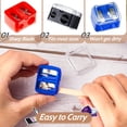 thumbnail image 3 of 4Pcs Cosmetics Pencil Sharpener - 2-in-1 Sharpener with Built-in Removal Tool - Use with Thick or Thin Eyeliner & Lip Pencils - for The Most Precise Makeup Application(Multicolour), 3 of 6