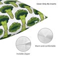thumbnail image 3 of Wukai Cute Broccoli Premium Polyester Fleece Pillow Covers with Hidden Zipper Closure,Luxuriously Soft and Durable-26"x26", 3 of 7