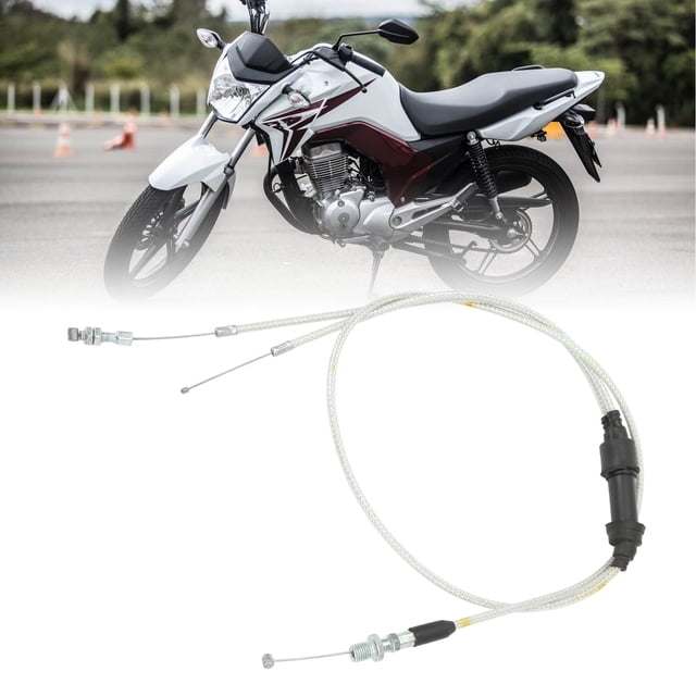 Cable del Acelerador de Motocicleta, Cable de Doble Acelerador de metal ABS Exquisito Duradero para motor CG150CC 200CC 250CC