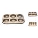 thumbnail image 3 of Worallymy 6/12 agujeros redondos molde para magdalenas antiadherente de acero al carbono molde para magdalenas bandeja para hornear bandejas para horno Worallymy JD735810725, 3 of 7