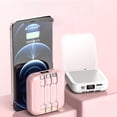 thumbnail image 4 of JINLUO Portable Power Bank 10000mah with Mirror & 3 Charge Cable for Android, IOS, 4 of 8