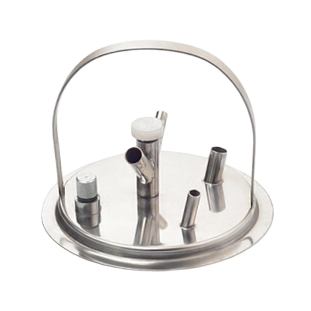 davian Milking Machine Bucket Lid, Milking Machine Accessory, Stainless Steel, Practical Replacement Lid for Milking Machine Containers for Cows And Farm Ani