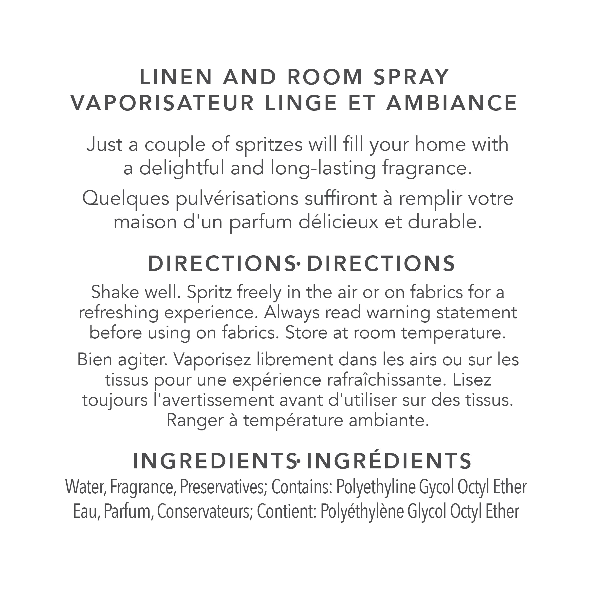 Vaporisateur Linge et ambiance ScentSationals - Coton frais