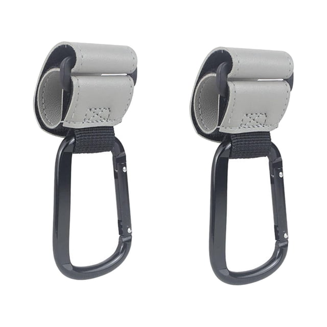 2 Pieces Hooks Clip Accessories Multifunction For Hanging Bags Gray