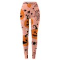 thumbnail image 4 of Halloween Leggings for Women,Tummy Control Spoky Scary Printed Stretchy Leggings Yoga Pants Tights, 4 of 4
