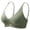 Green, variant on Women's Non Wired Padded Full Cup Bra Without Underwire Seamless Bustier Bralette Breathable Soft Comfort Daily Wear,Size L