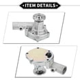 thumbnail image 5 of Unique Bargains Water Pump for Mitsubishi Forklift S4Q S4Q2 Engine with Gasket Kit, 5 of 6