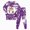 H112-Purple, variant on TOWED22 Kids Halloween Pumpkin Pajamas For Girls Boys Cute Ghost Print Pjs for Boy Jammies Little Kids Graphic Sleepwear Clothes Sets
