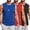 Black/Red/Blue, variant on COOFANDY Black Sleeveless Gym Shirt Men Cotton Bodybuilding Muscle T-Shirts Fitness Tank Tops 3 Pack Light Grey