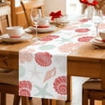 thumbnail image 5 of Red Orange Coastal Table Runner 72 Inches, Starfish Shell Coral Summer Beach Ocean Bed Runner Dresser Scarves Tabletop for Indoor Outdoor Parties/Ceremony/Banquet, 16" x 72", 5 of 9