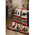 thumbnail image 7 of Carstens, Inc. Ultra Premium Super Soft Plush Sherpa Fleece Oversized Throw Blanket 54" x 68", Bear Trails Black, 7 of 7
