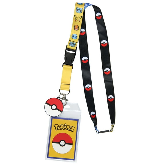 Seven Times Six Pokemon Breakaway ID Badge Holder Lanyard with Pokeball Pendant