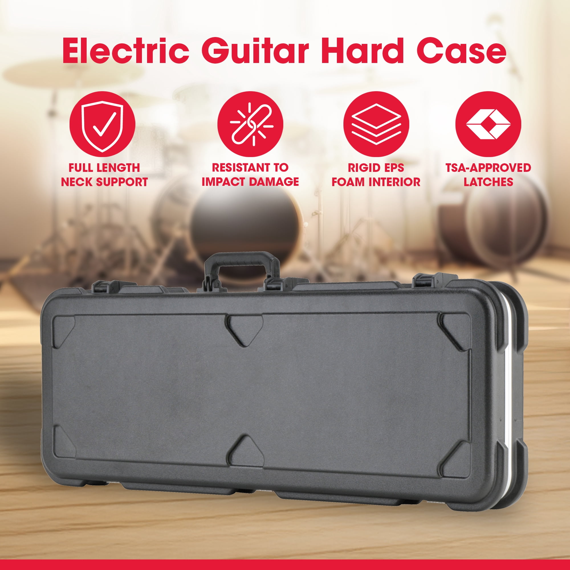 SKB Cases 1SKB-66 Electric Guitar Hard Case for Strat and Tele Style Guitars