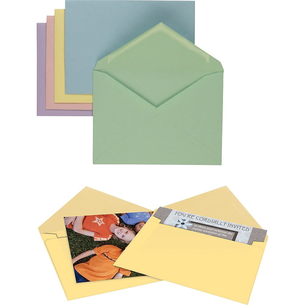 Envelopes for 4-1/8 X 5-1/2 Response Enclosure Invitations from The Envelope Gallery Gray Pastel 50 Boxed A2 4-3/8 x 5-3/4