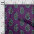 thumbnail image 1 of oneOone Cotton Cambric Fabric Paisley Block Printed Fabric 1 Yard 56 Inch Wide, 1 of 4