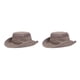 thumbnail image 2 of Sonducket Sombrero de pescador para mujer Gorra de ala ancha ajustable Sombreros de cubo de diseño simple Café 2Conjunto, 2 of 6