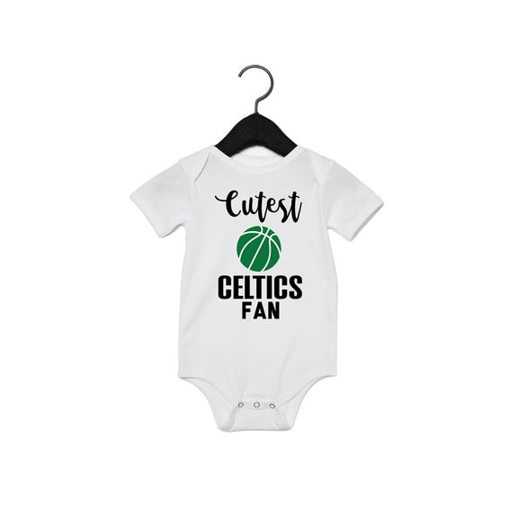EGDKids Cutest Fan Basketball Quote Baby Bodysuit White ( 12 Months - 18 Months )