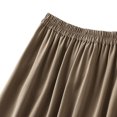 thumbnail image 4 of Women's Skirts High Waist Button Office Wear to Work Skirts with Pockets Ruched A Line Flared Swing Midi Skirts, 4 of 4