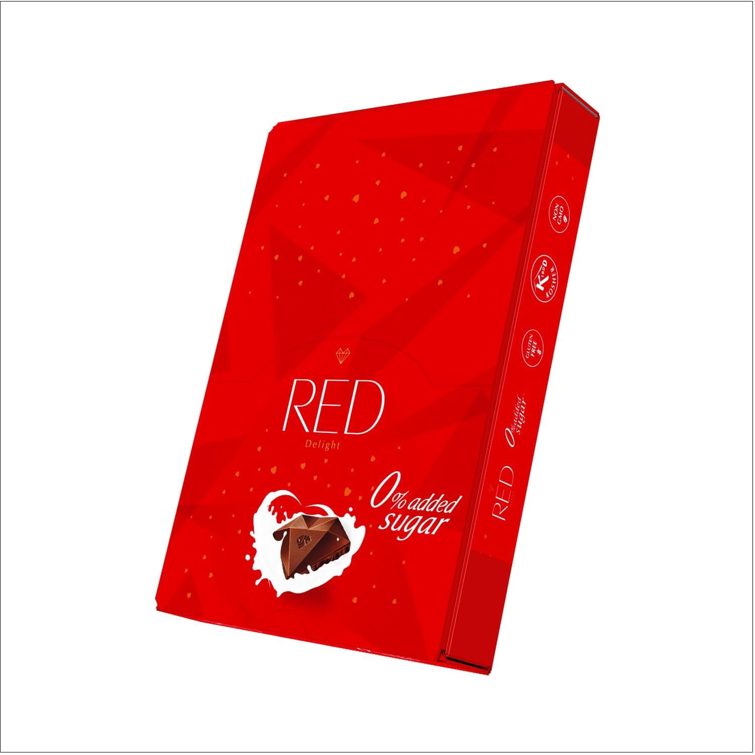 RED Delight Milk Chocolate 12 Count Box of Grab N Go Travel Size Bars (0.92 Ounces Each)