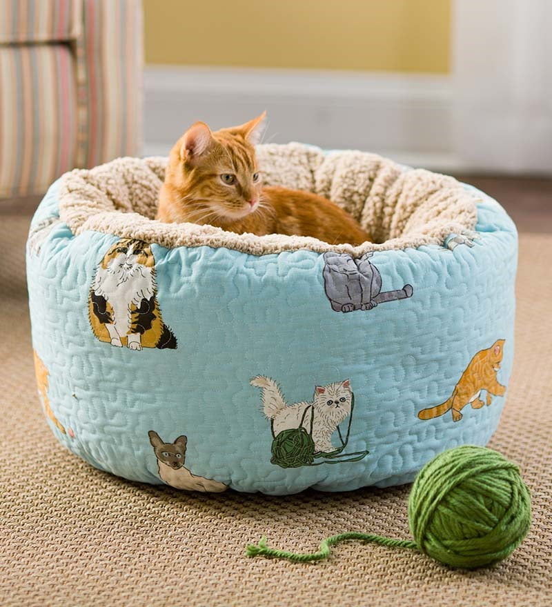 cat pouf bed