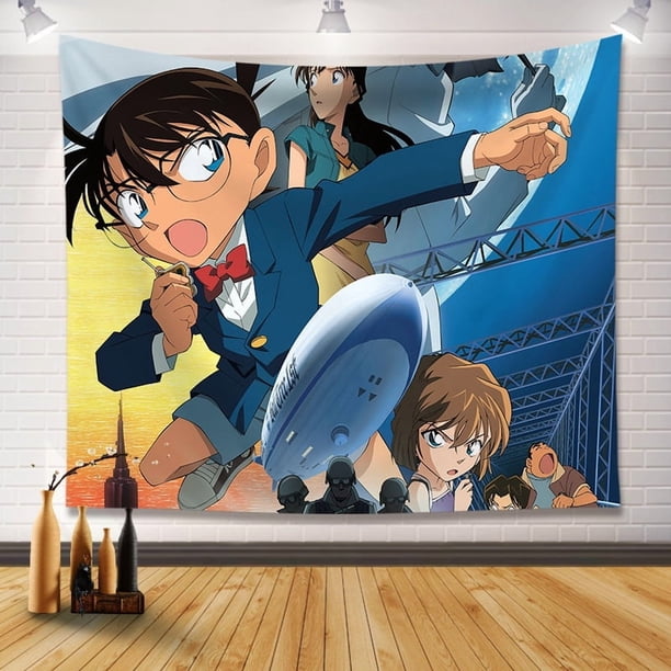 Tapiz decorativo para colgar en la pared Art Detective Conan, 130 x 150 cm