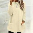 thumbnail image 5 of Gkeoshab Fall Sweaters for Women Women's Oversized Sweaters 2025 Fall Outfits Trendy Crewneck Knit Fashion Pullover Tops Beige L, 5 of 6