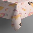 thumbnail image 3 of Princess Carriage Pattern Rectangle Tablecloth 60"x84",Waterproof Polyester Rectangle Table Cloth, Wipeable Spillproof Polyester Tablecloth for Dining, Camping, Indoor and Outdoor, 3 of 5