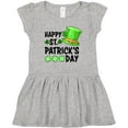 thumbnail image 3 of Inktastic Happy St. Patrick's Day Green Hat and Clovers Girls Toddler Dress, 3 of 5