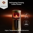 thumbnail image 3 of Outin Nano Máquina de café espresso eléctrica portátil, cafetera de viaje para camping, cafetera de coche autocalentable con USB-C, con café molido y cápsula NS para RV, senderismo, oficina, 3 of 5