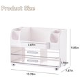 thumbnail image 4 of Organizador de maquillaje UFORU con 2 cajones grandes, color blanco, 4 of 8