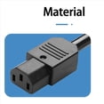 thumbnail image 4 of 15 Conectores de Enchufe de Alimentación IEC C13, Conector de Adaptador de Alimentación Hembra C13, de Alimentación de 3 Pines, Adaptador de Alimentación de CA de 250 V y 10 A, 4 of 5