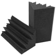 thumbnail image 4 of New 8 Pack of 4.6 in X 4.6 in X 9.5 in Black Soundproofing Insulation Bass Trap Acoustic Wall Foam P, 4 of 5