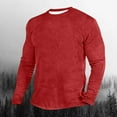 thumbnail image 2 of WRKEKC Mens Long Sleeve Tee Shirts, Long Sleeve Tops for Men, Men's Long Sleeve Top Round Neck Solid Color Breathable Comfortable Top, 2 of 4