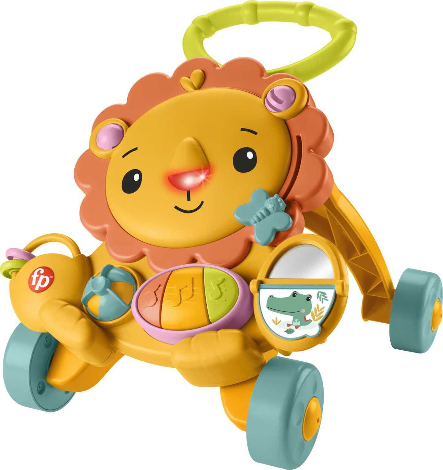 Fisher-Price Musical Lion Walker Infant Toy with Lights and Sounds for Ages 6+ Months