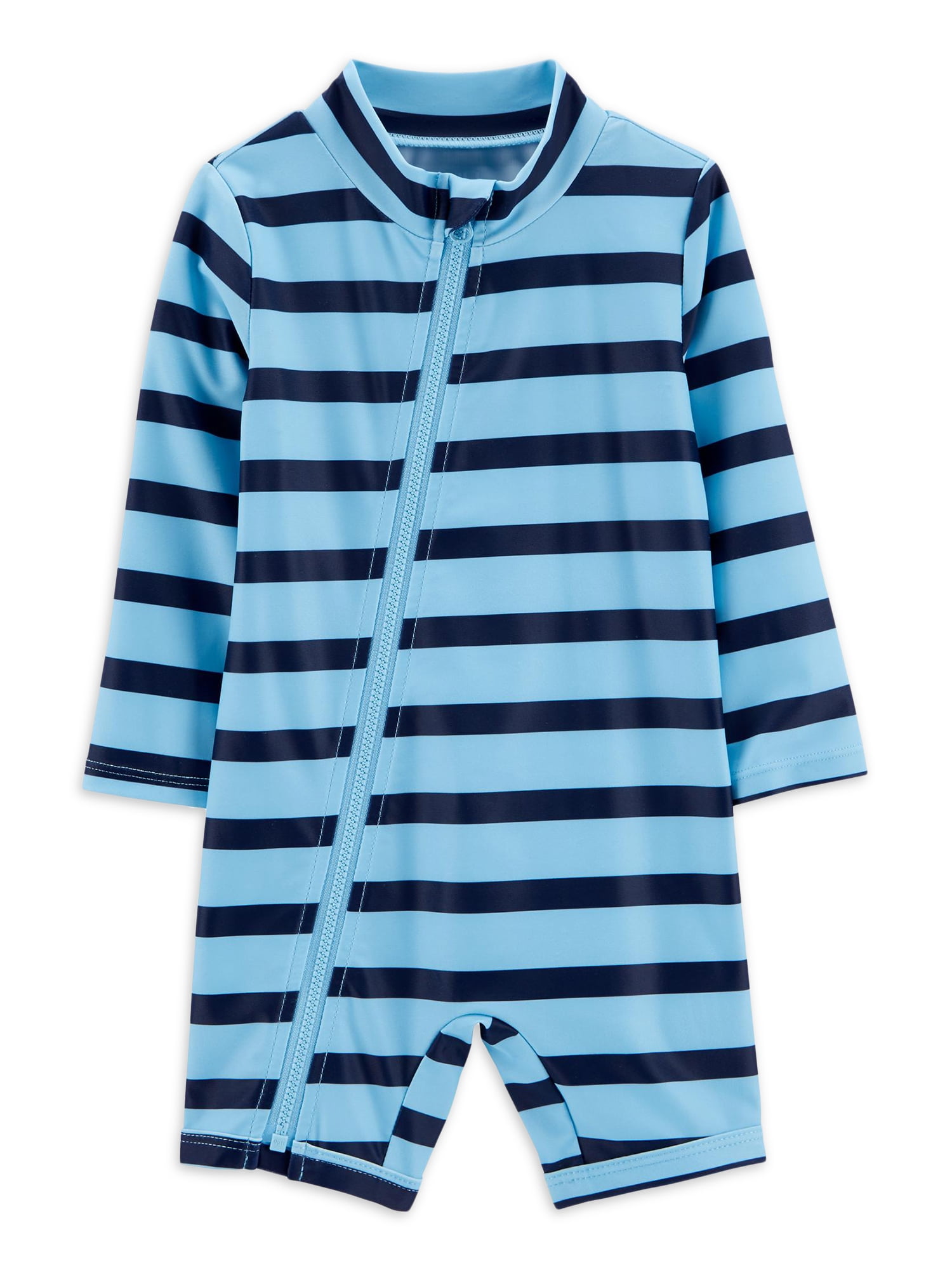 Radicool Toddler Boys Size 2 Blue Rash Guard Short Sleeve Body Swim Suit 494 