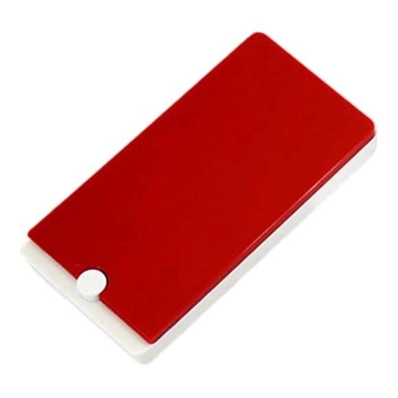 Paleta de acuarela de 28 compartimentos, latas de acuarela de 13,9 x 7,2 cm con medias bandejas para artistas para mezclar colores y pintar al óleo Rojo