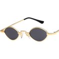 thumbnail image 2 of GFDYREE Unisex Sunglasses Retro Red Drive Holiday Oval Non-Polarized UV400, 2 of 5