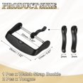 thumbnail image 2 of 22mm Watch Band Replacement Buckle Stainless Steel Watch Strap Clasp Matte PVD Buckles with 2pcs Tongue, Black, 2 of 6