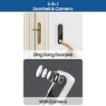 thumbnail image 3 of Smart Video Doorbell Home Wireless WiFi Doorbell Cámara impermeable al aire libre yeacher paquete, 3 of 7