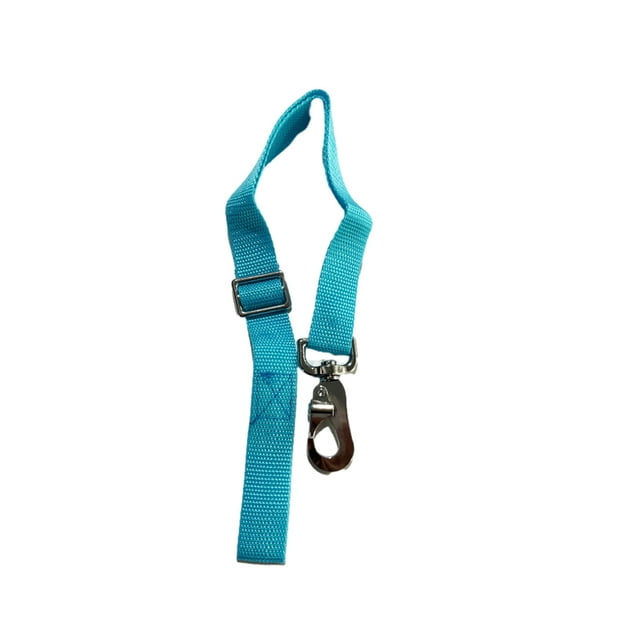 Decodeary Nylon Seau Sangle Réglable Contenant d'Alimentation avec Boucle Pression Cheval Poney Eau Alimentation Outil Ceinture pour Hay Net Clôture Post Bleu 1Set