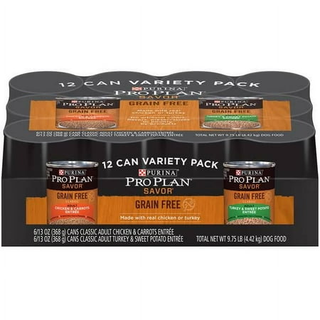 Purina Pro Plan 12-Count 13 oz Savor Grain Free Variety Dog Food