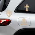 thumbnail image 2 of Plastic Reflective Vinyl Car Stickers Waterproof Decals for Vehicle Decoration Cross 148x155mm, 2 of 7