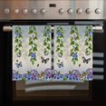 thumbnail image 2 of Spring Flowers Kitchen Towels Set of 2, Water Absorbent Dish Towel, Summer Rustic Botanical Butterfly Burlap Decorative Hand Towels - Quick Drying Cloth for Cooking Baking, 18x28 Inch, 2 of 8